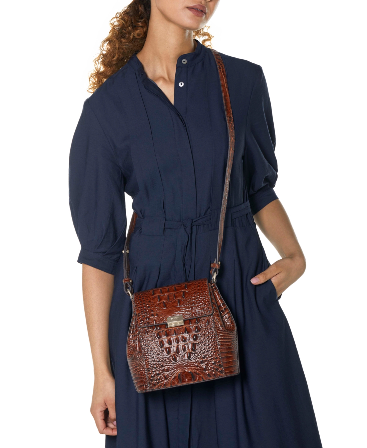 Brahmin Melbourne Margo Embossed Leather Crossbody