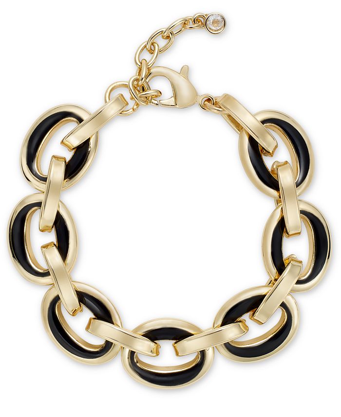 On 34th Gold-Tone & Color Chunky Link Bracelet, Created for Macy's - Macy's