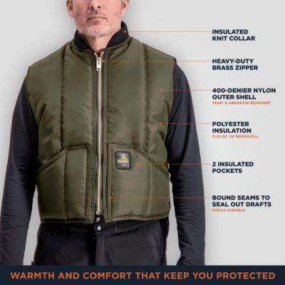 Men's Iron-Tuff Vest - Extreme Cold Protection, Water-Repellent, Wind-Tight, Durable Workwear