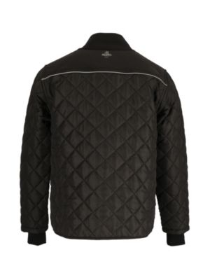 Men's Insulated Diamond Quilted Jacket - Warm, Lightweight Coat for Cold Weather