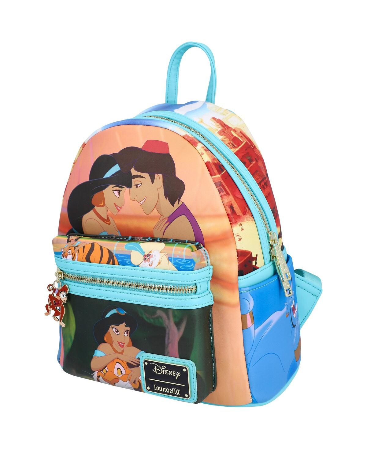 Loungefly Aladdin Princess Scenes Mini Backpack In Blue