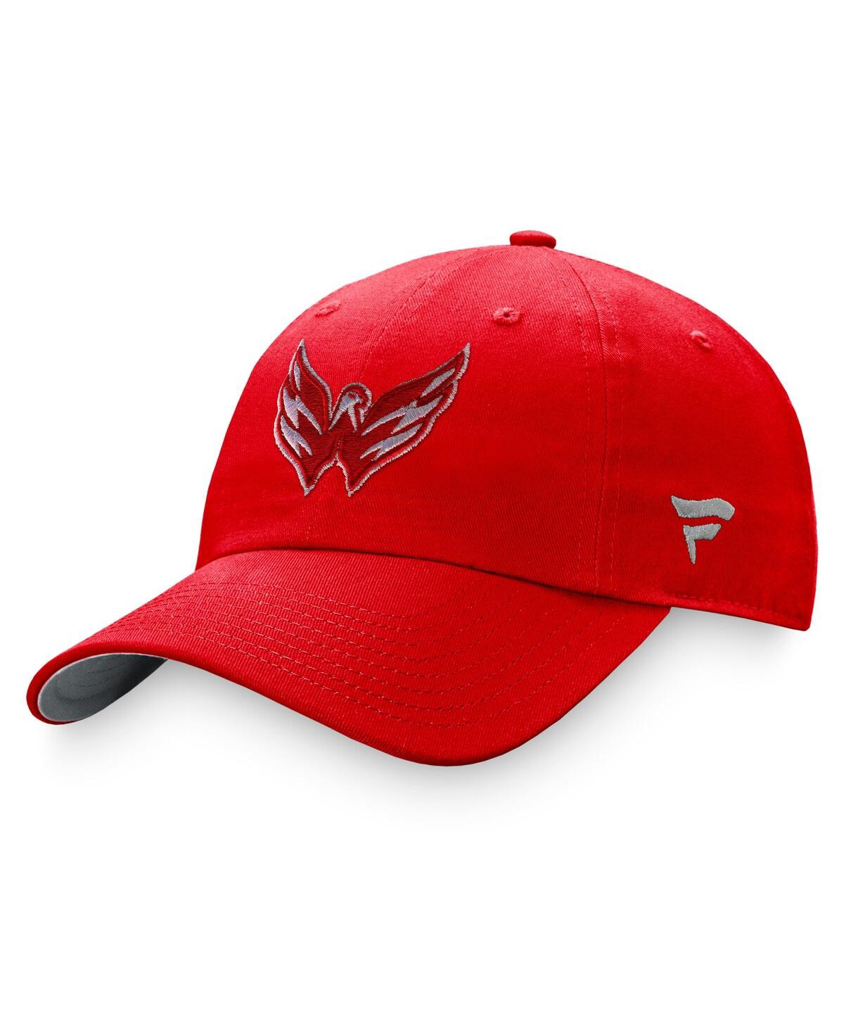 Fanatics Women's  Red Washington Capitals Iconic Glimmer Adjustable Hat