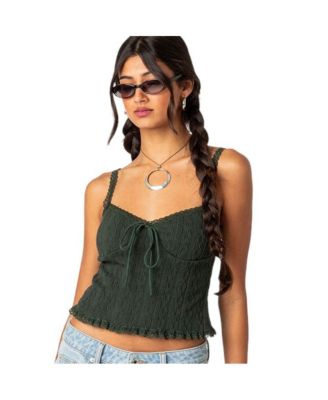 Women's Lacey Knit Tank Top