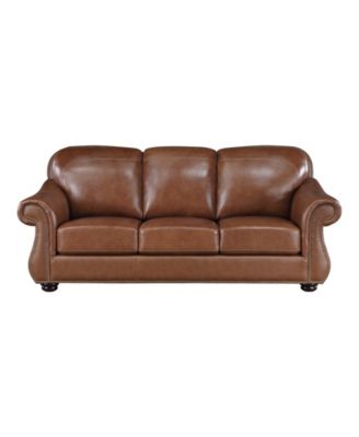 White Label Dadeville 85" Leather Match Sofa