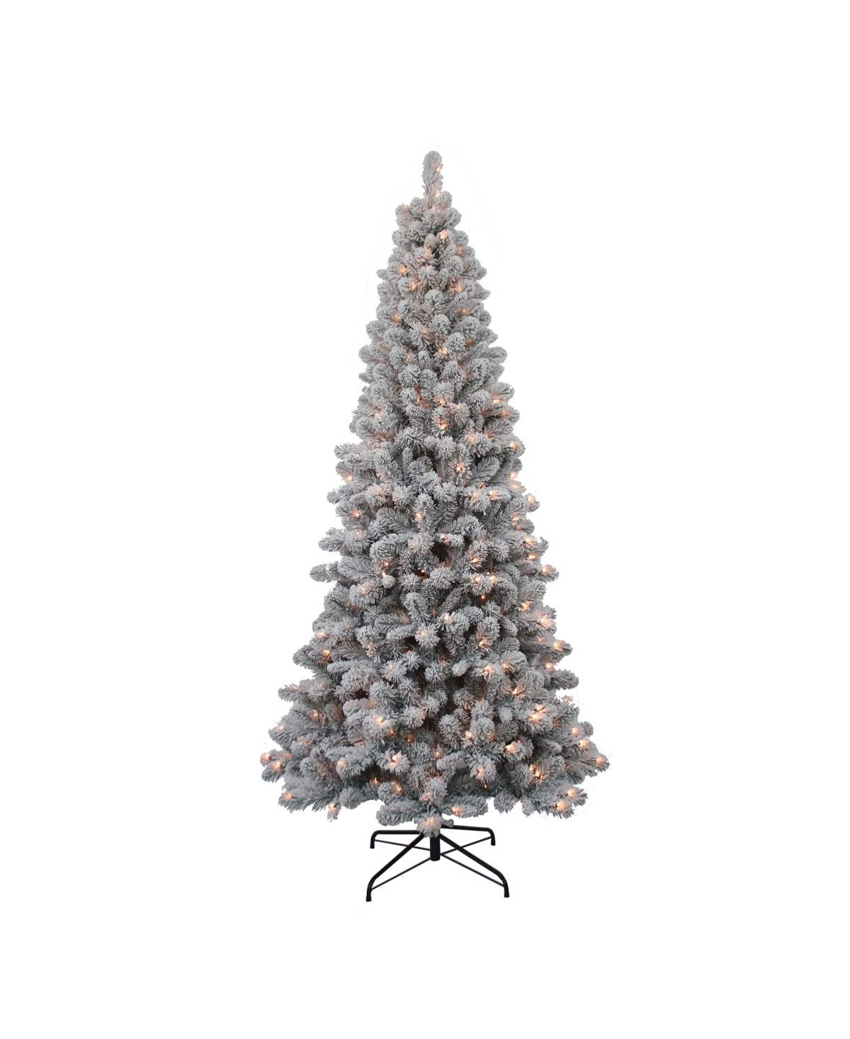 Kurt Adler Pre-Lit Clear New Brunswick Tree - White