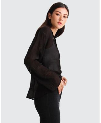 Women's Yoko Shirred Chiffon Blouse