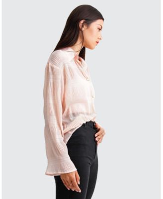 Women's Yoko Shirred Chiffon Blouse