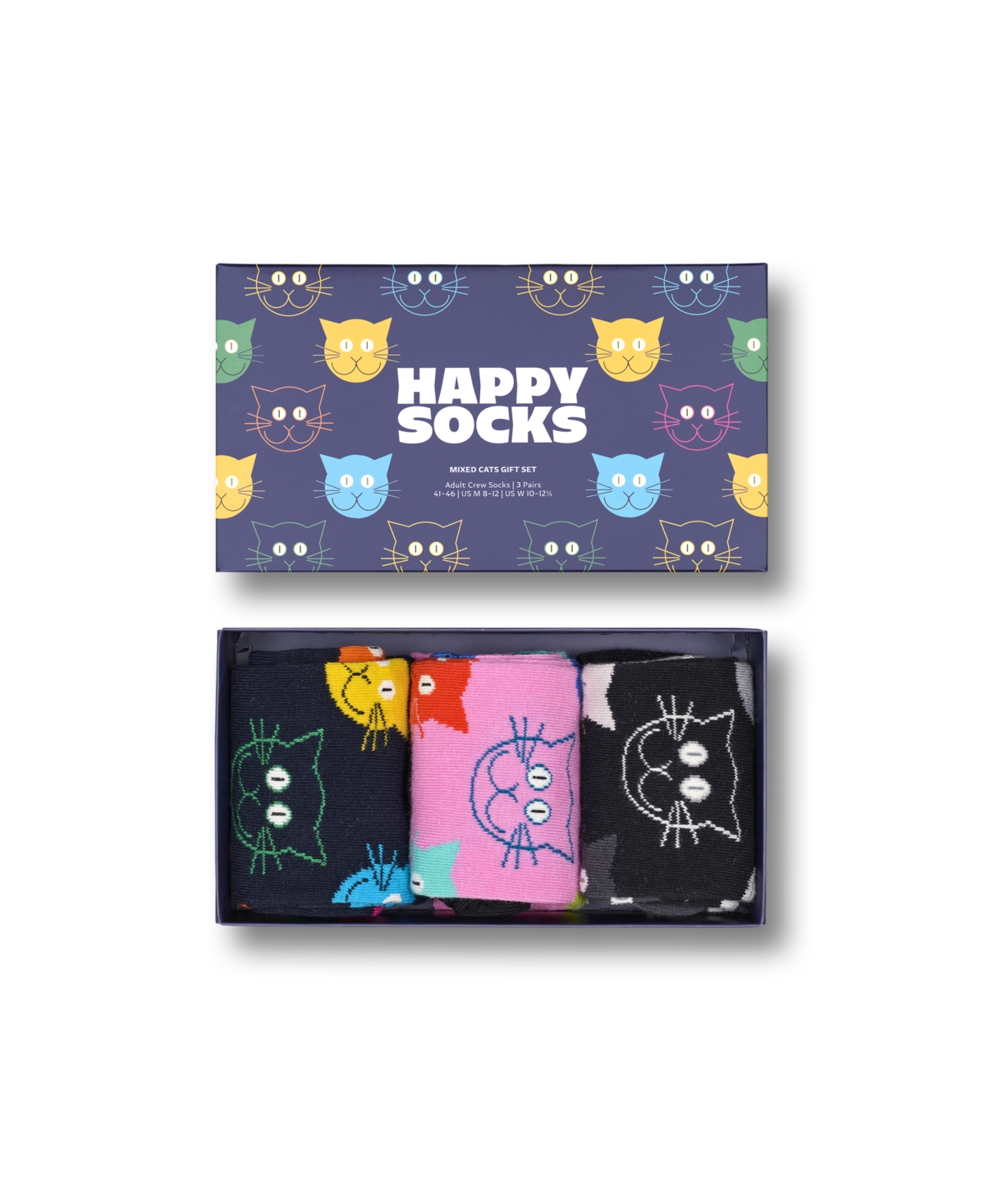 Happy Socks 3-Pack Mixed Pets Gift Set