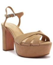 Tan store platform heel