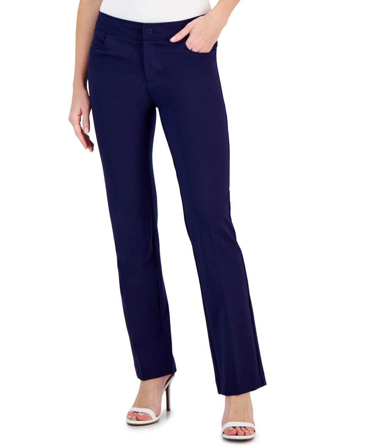 Shop Anne Klein Women's Bootcut Pants In Distant Mountain