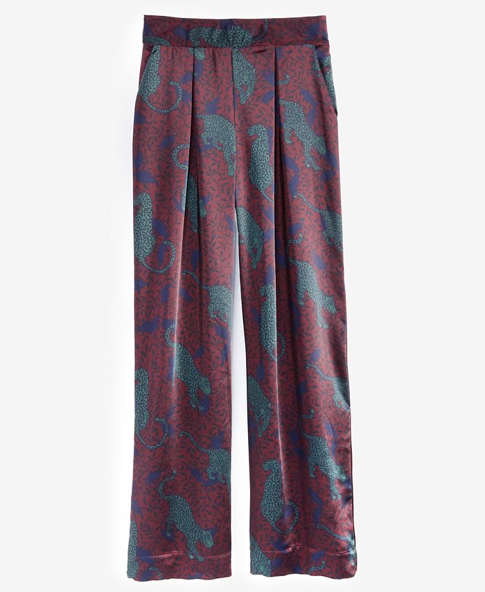 On 34th Women's Animal-Print Pull-On Wide-Leg Pants, Created for Macy's ...