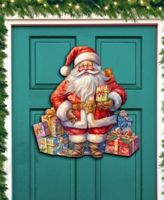 The Joy of Giving Christmas Wooden Door Decor Wall Decor G. DeBrekht