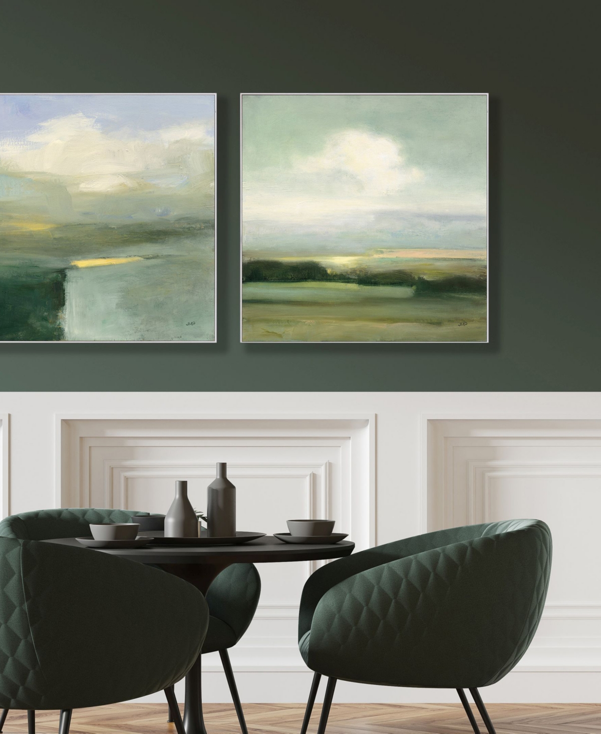 Paragon Picture Gallery View Framed Art, Set Of 2 In Green