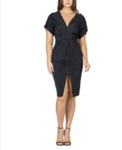 24seven Comfort Apparel Loose Fit T-Shirt Dress with V-Neck - Macy's