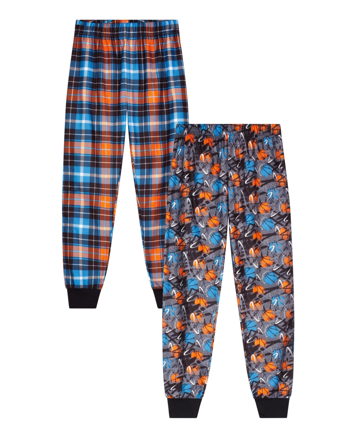 Max & Olivia Big Boys 2 Pack Pajama Pants Set, 2 Pieces In Black