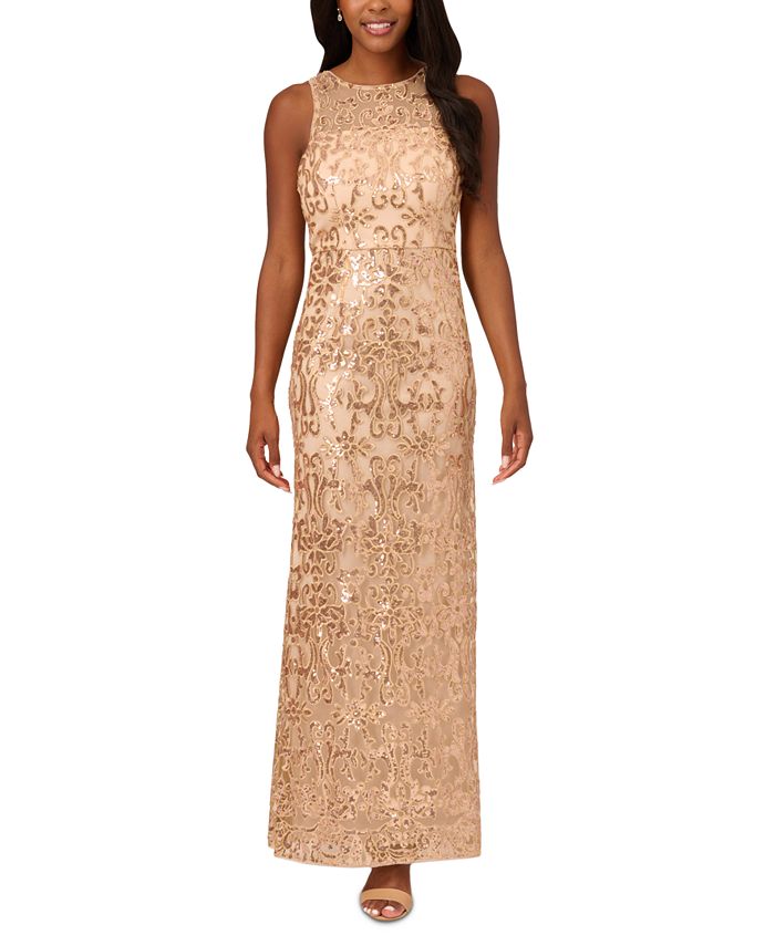 Adrianna papell orchestral clearance opening maxi dress