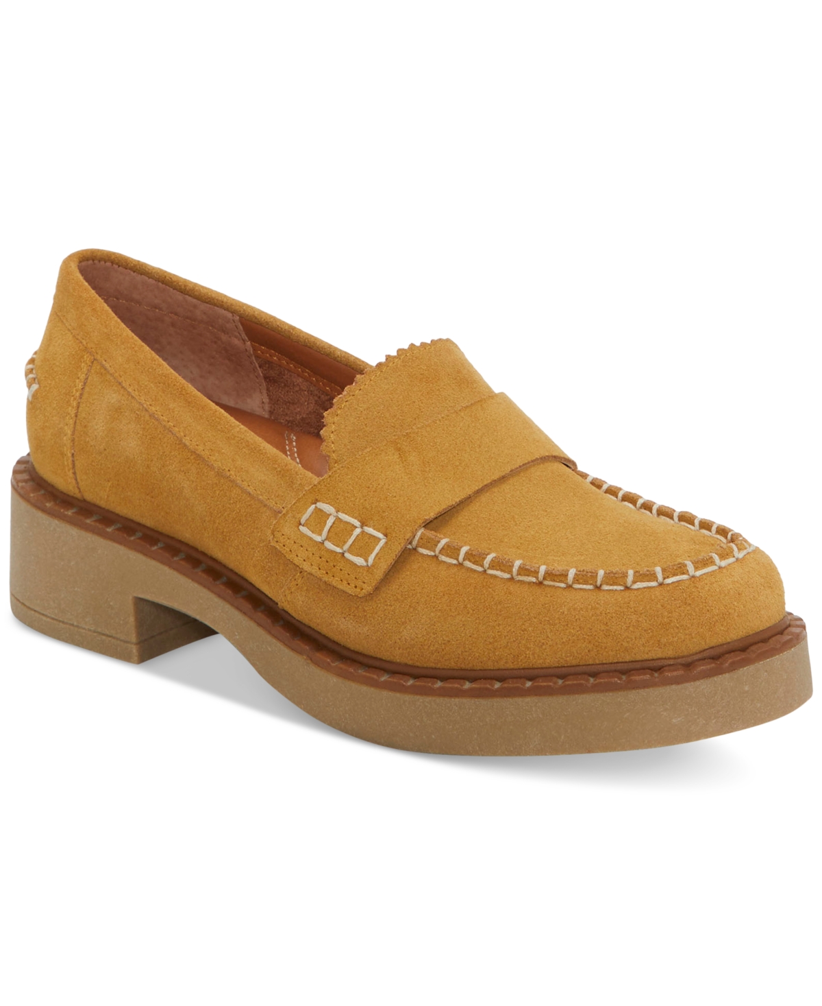 Women's Larissah Moccasin Flat Loafers - Cuoio Suede