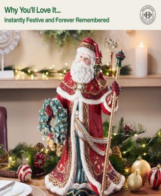 Noel Holiday Grand Santa Figurine, 19.25-in