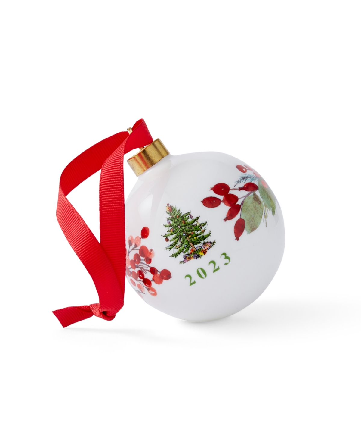 Spode Annual Mug And Bauble Set In Green