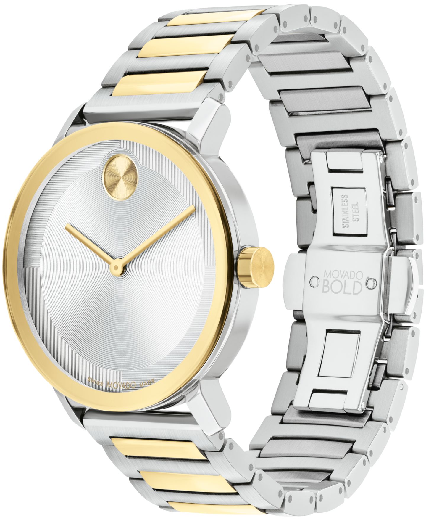 Мужские часы Movado Bold Evolution 2.0 Swiss Quartz Two-Tone Stainless Steel Watch 40mm — фото 2