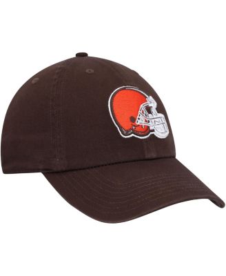 Big Boys and Girls Brown Cleveland Browns Team Logo Clean Up Adjustable Hat