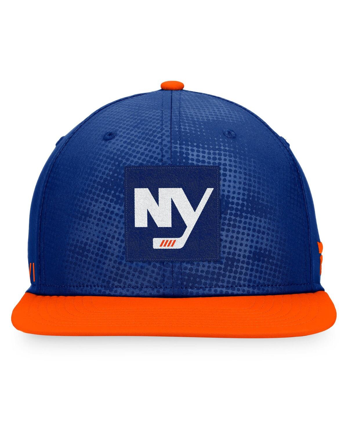 Shop Fanatics Men's  Royal, Orange New York Islanders Authentic Pro Alternate Logo Snapback Hat In Royal,ornage