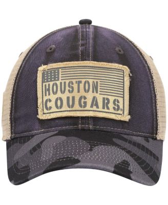 Men's Charcoal Houston Cougars OHT Military-Inspired Appreciation United Trucker Snapback Hat