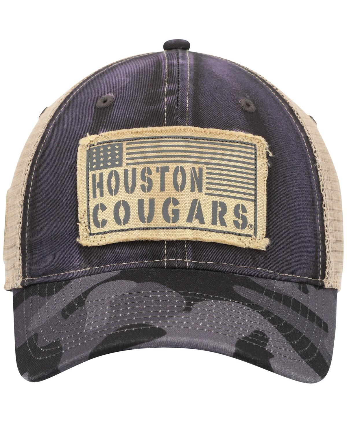 Colosseum Men's  Charcoal Houston Cougars Oht Military-inspired Appreciation United Trucker Snapback In Charcoal