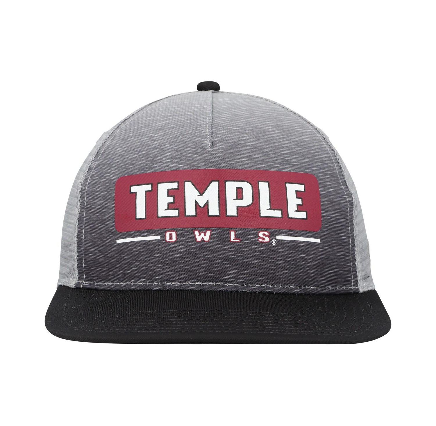 Men's Gray Temple Owls Snapback Hat