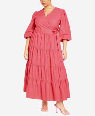 CITY CHIC Plus Size English Rose Dress Macy s