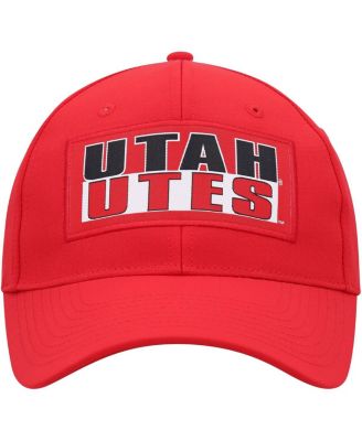 Men's Red Utah Utes Positraction Snapback Hat