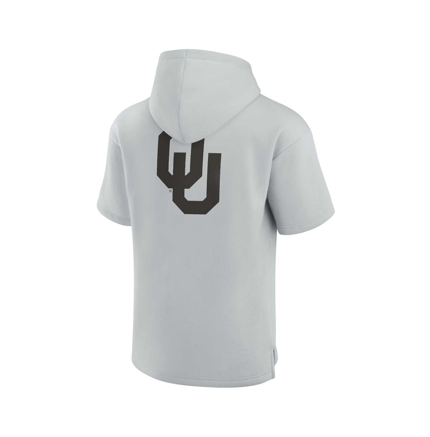 Худи Fanatics Signature Gray Oklahoma Sooners Super Soft Fleece Short Sleeve Pullover — фото 3