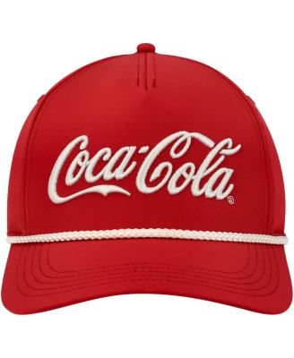 Men's Red Coca-Cola Traveler Snapback Hat