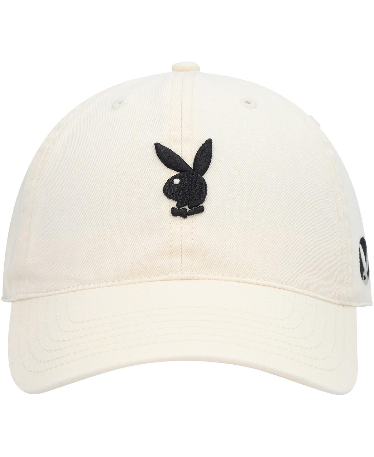 Shop Playboy Men's  Cream Micro Dad Adjustable Hat