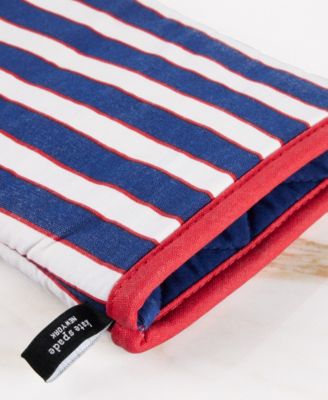 Botanical Stripe Oven Mitt 2-Pack Set, 7" x 13"