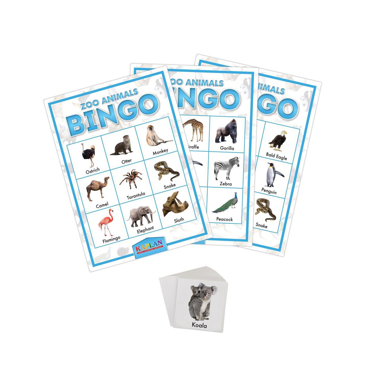Детская игрушка Kaplan Early Learning Zoo Animals Bingo Learning Game — фото 2