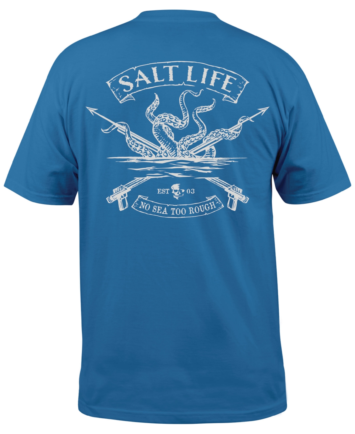 Shop Salt Life Men's Octo Spears Short-sleeve Graphic T-shirt In Atlantic Blue