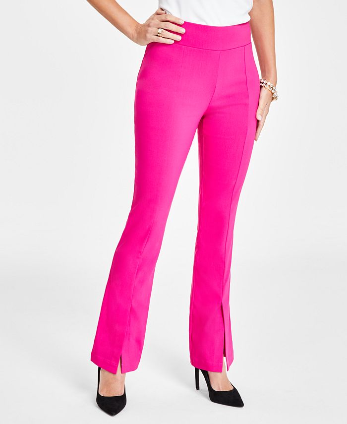 Petite Fit And Flare High Waist Pants