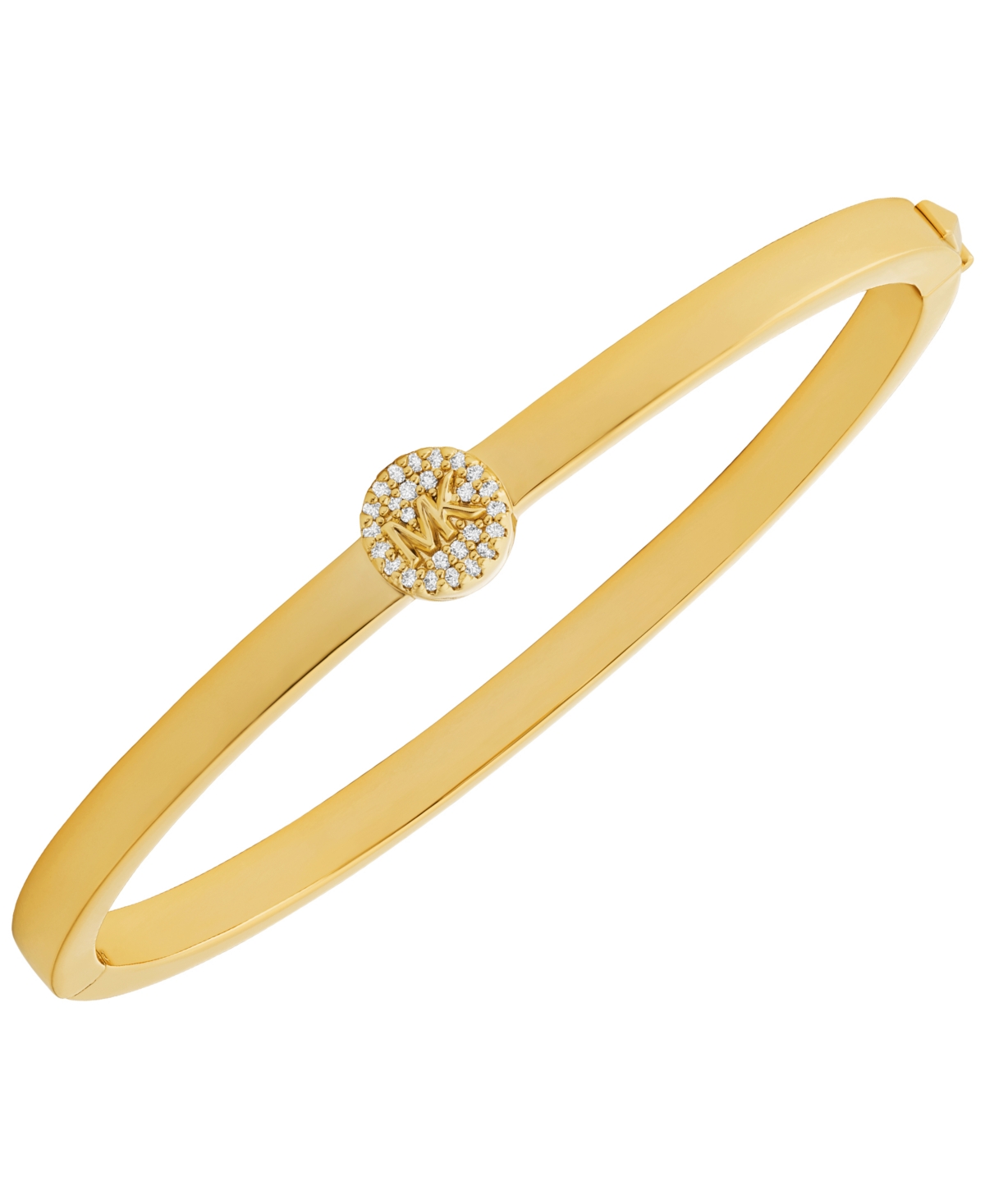 Michael Kors Silver-tone Or Gold-tone Brass Pave Charm Bracelet