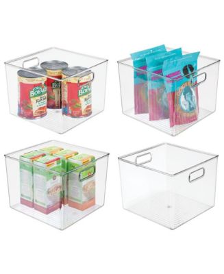 mDesign Plastic Kitchen Pantry Storage Organizer Container Bin - Macy's