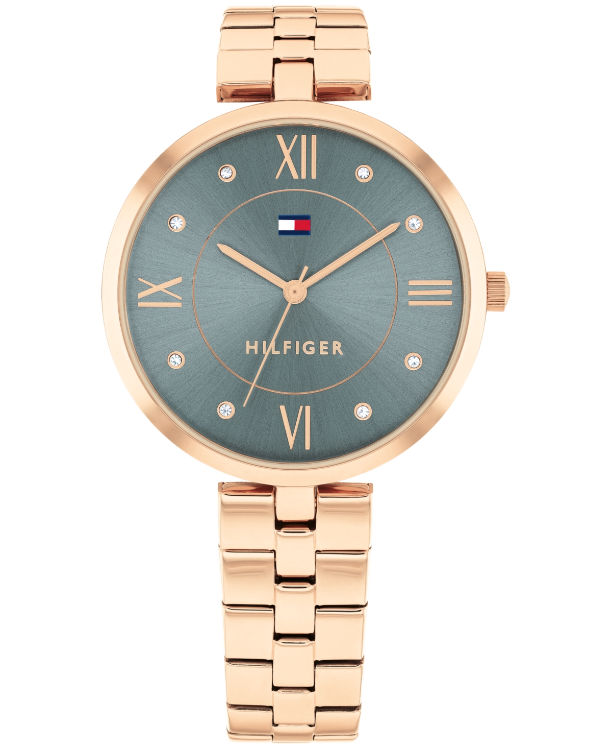 Tommy Hilfiger Women's Quartz Rose Gold-tone Stainless Steel Watch 34mm