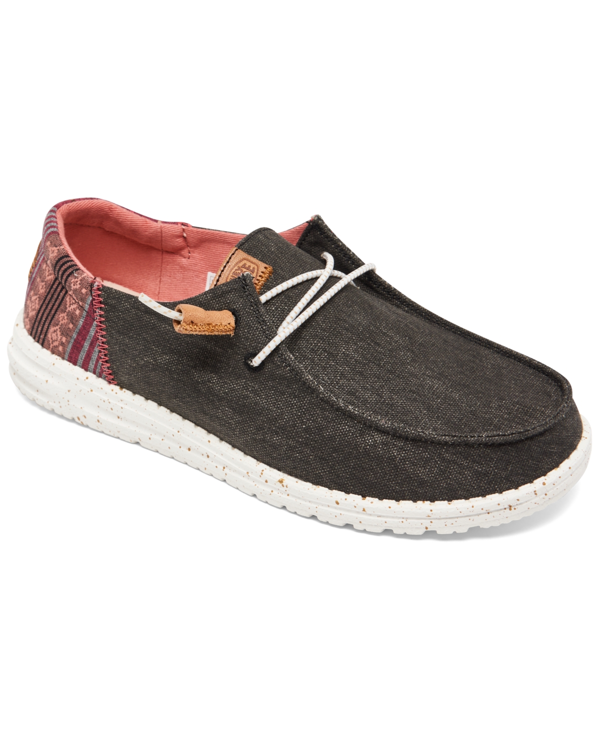 Hey Dude Women's Wendy Funk Casual Moccasin Sneakers From Finish Line In Baja Black