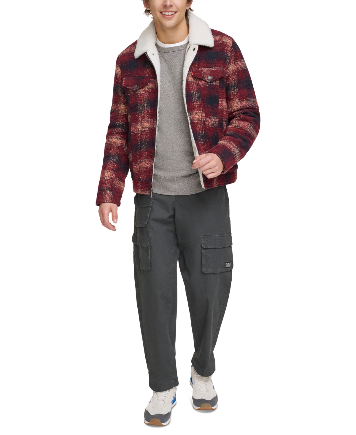 Levi's fleece lined trucker jacket clearance