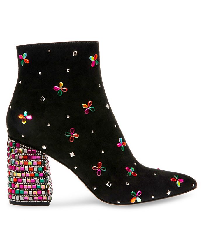 Betsey Johnson Women's Joise Rhinestone Embellished Booties Macy's