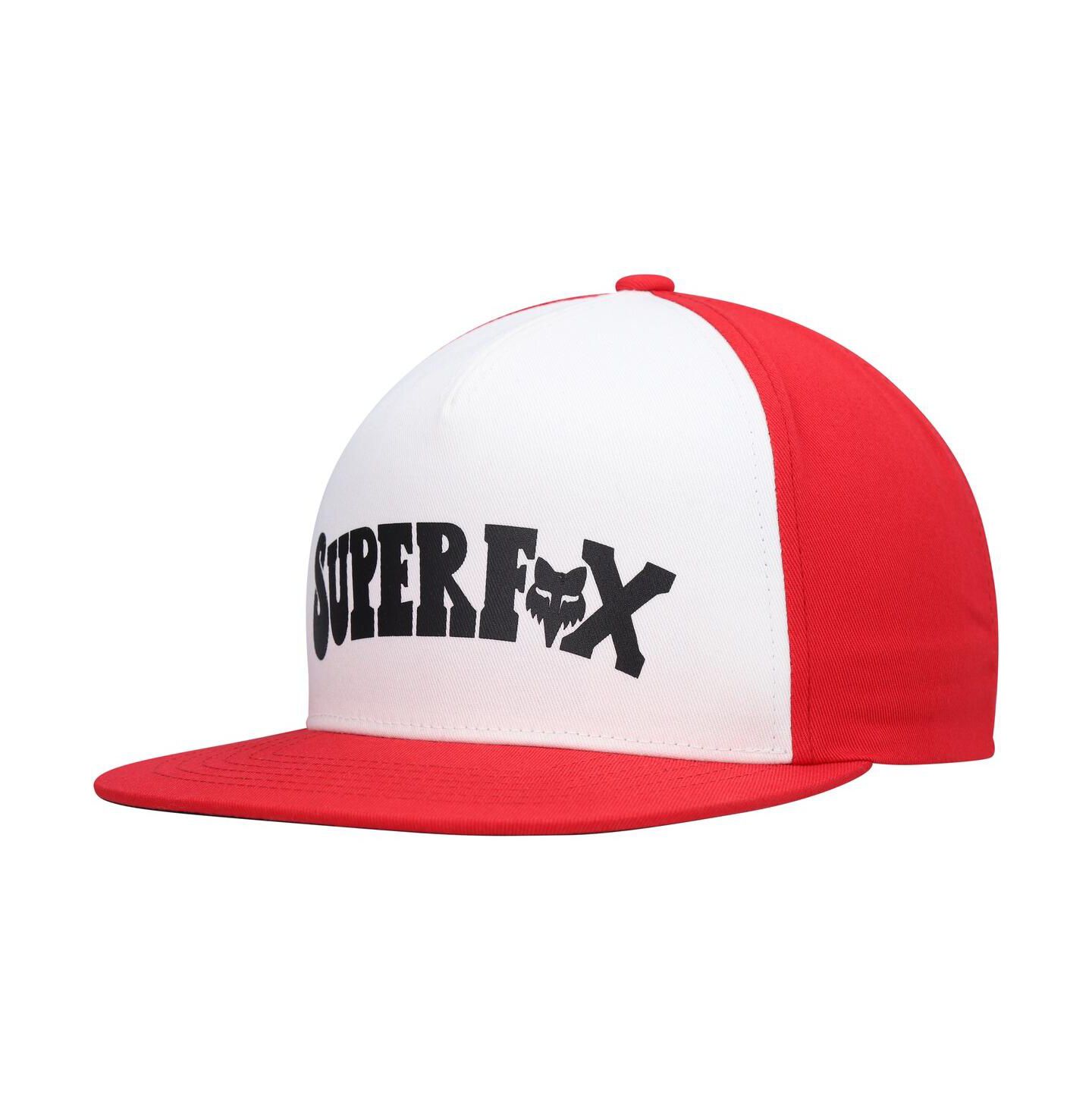 Мужская кепка Fox White Super Trik Snapback Hat — фото 1