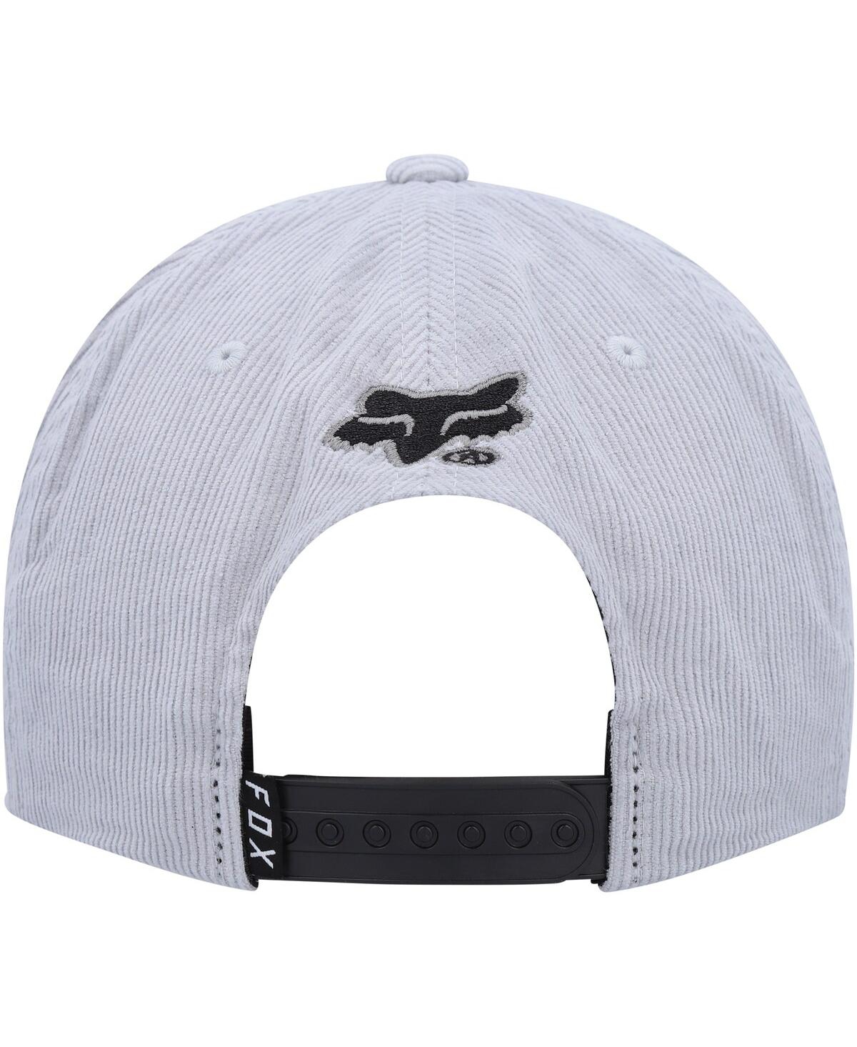 Shop Fox Men's  Gray Carv Snapback Hat