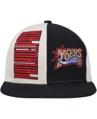 Men's Cream Philadelphia 76ers Hardwood Classics Pop Snapback Hat
