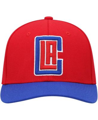 Men's Red, Royal LA Clippers MVP Team Two-Tone 2.0 Stretch-Snapback Hat
