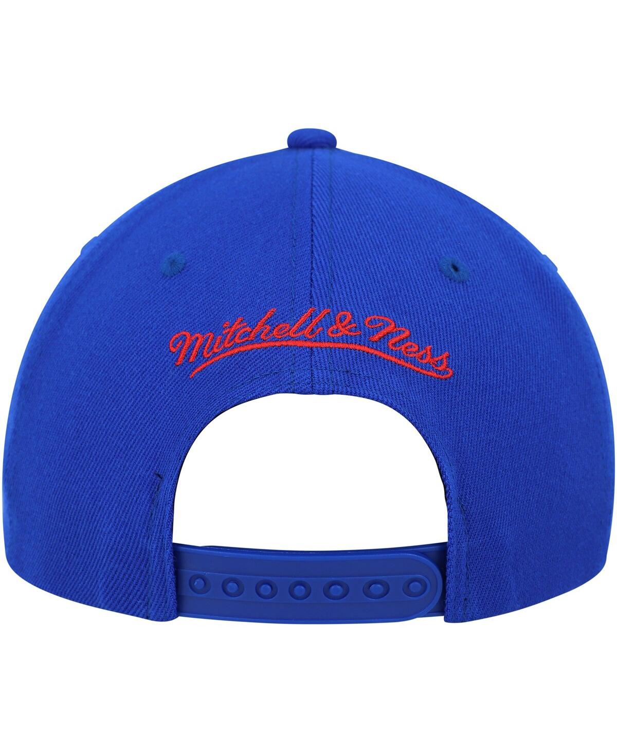 Mitchell & Ness Men's  Royal, Red Philadelphia 76ers Mvp Team Two-tone 2.0 Stretch-snapback Hat In Royal,red