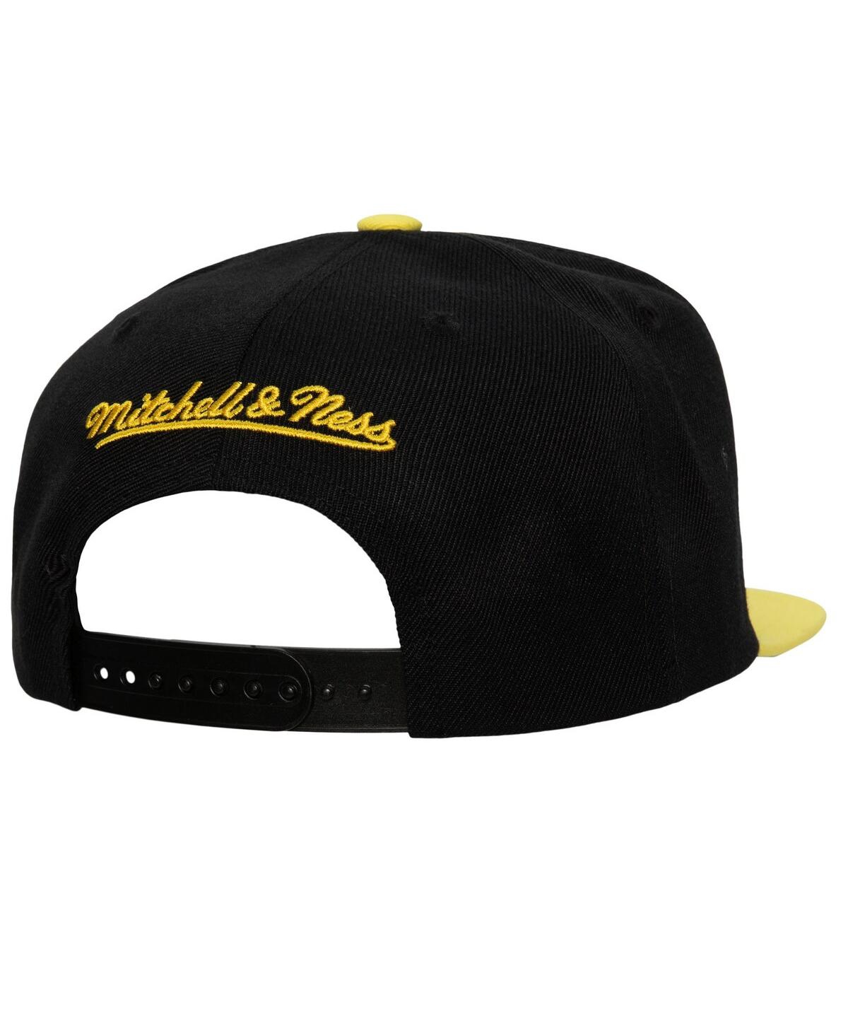 Mitchell & Ness Men's  Black, Gold Iowa Hawkeyes 2-tone 2.0 Snapback Hat In Black,gold